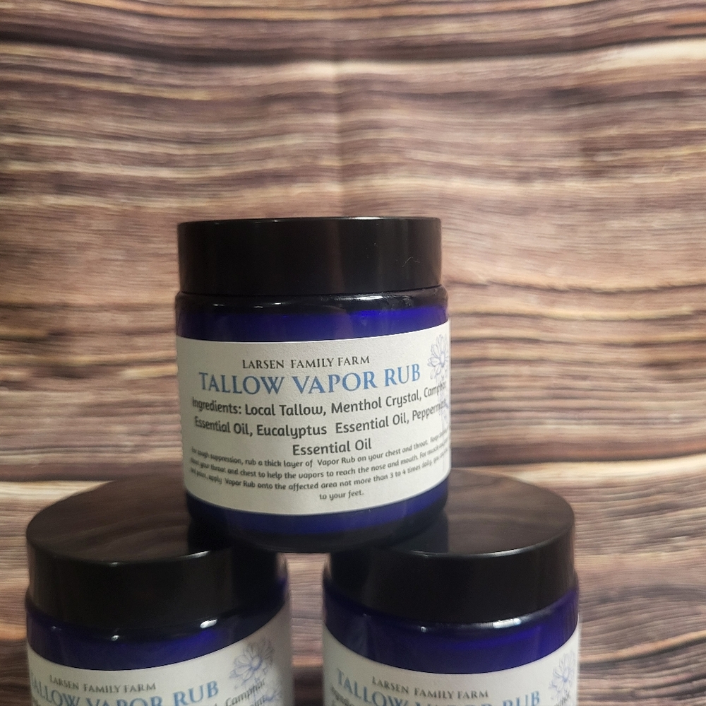New 4oz Tallow Vapor Rub